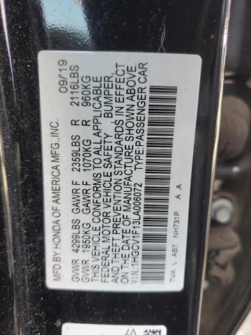 Photo 11 VIN: 1HGCV1F13LA006072 - HONDA ACCORD 