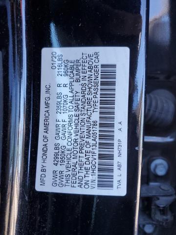 Photo 11 VIN: 1HGCV1F13LA051786 - HONDA ACCORD 