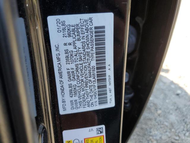 Photo 11 VIN: 1HGCV1F13LA051920 - HONDA ACCORD LX 