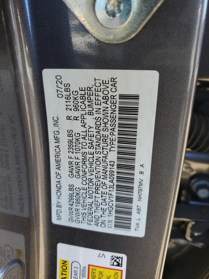 Photo 11 VIN: 1HGCV1F13LA099143 - HONDA ACCORD 