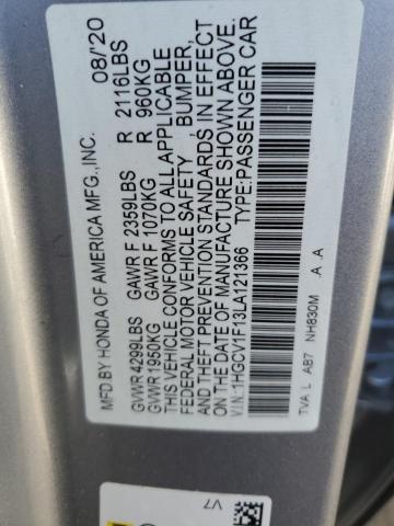 Photo 11 VIN: 1HGCV1F13LA121366 - HONDA ACCORD LX 