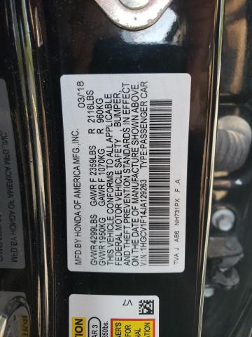 Photo 11 VIN: 1HGCV1F14JA129263 - HONDA ACCORD LX 