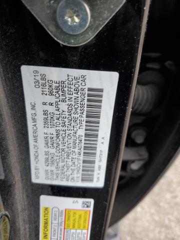 Photo 11 VIN: 1HGCV1F14KA076470 - HONDA ACCORD LX 