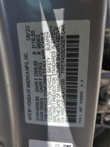 Photo 12 VIN: 1HGCV1F14LA121330 - HONDA ACCORD LX 