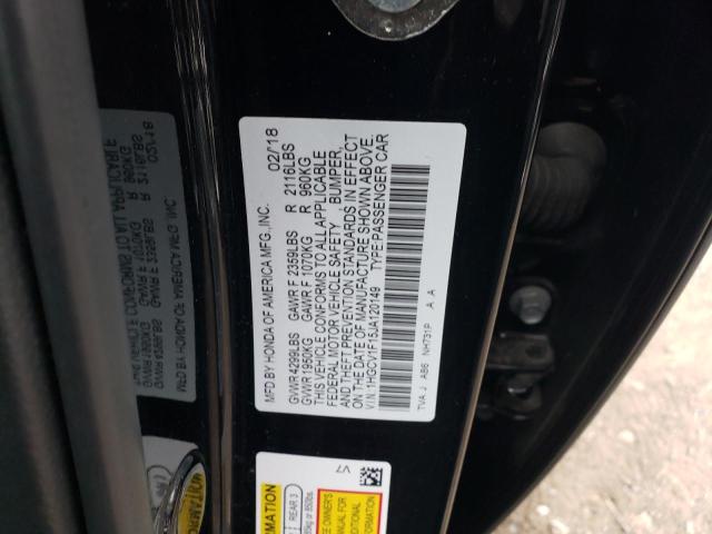 Photo 11 VIN: 1HGCV1F15JA120149 - HONDA ACCORD LX 