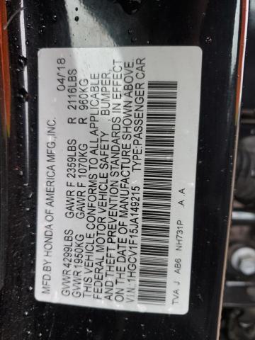 Photo 11 VIN: 1HGCV1F15JA149215 - HONDA ACCORD 