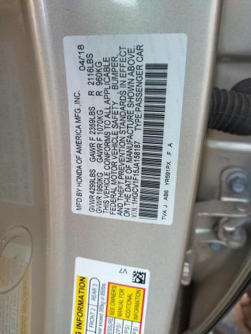 Photo 9 VIN: 1HGCV1F15JA158187 - HONDA ACCORD LX 