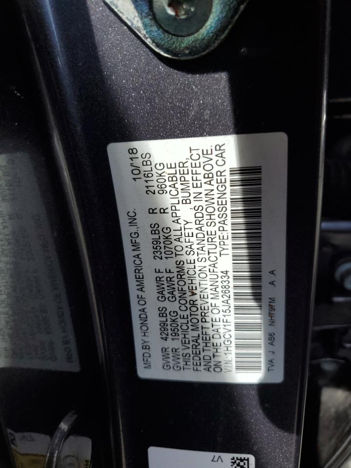 Photo 11 VIN: 1HGCV1F15JA268334 - HONDA ACCORD 