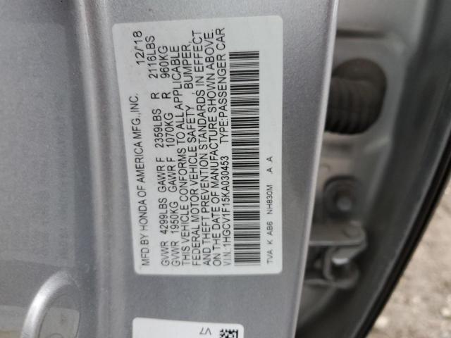 Photo 11 VIN: 1HGCV1F15KA030453 - HONDA ACCORD LX 