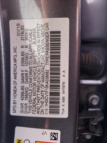 Photo 9 VIN: 1HGCV1F15KA038682 - HONDA ACCORD LX 