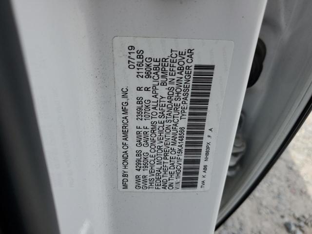 Photo 12 VIN: 1HGCV1F15KA148566 - HONDA ACCORD 