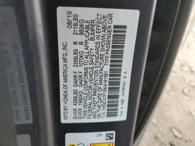 Photo 11 VIN: 1HGCV1F15KA161561 - HONDA ACCORD 