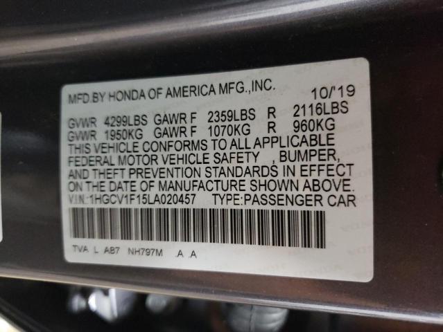 Photo 12 VIN: 1HGCV1F15LA020457 - HONDA ACCORD LX 