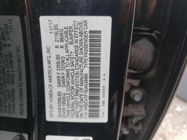 Photo 9 VIN: 1HGCV1F16JA038995 - HONDA ACCORD LX 