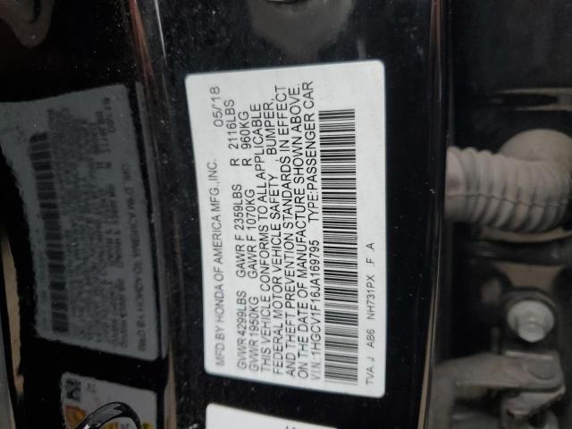 Photo 11 VIN: 1HGCV1F16JA169795 - HONDA ACCORD LX 