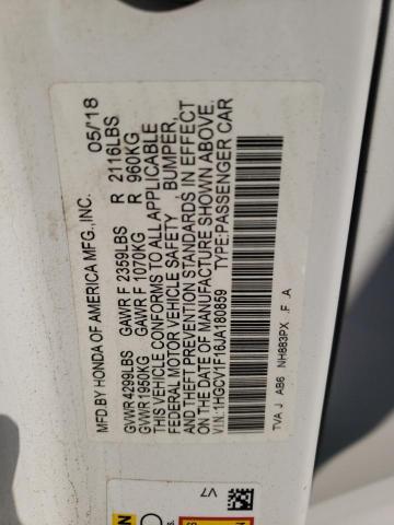 Photo 12 VIN: 1HGCV1F16JA180859 - HONDA ACCORD 