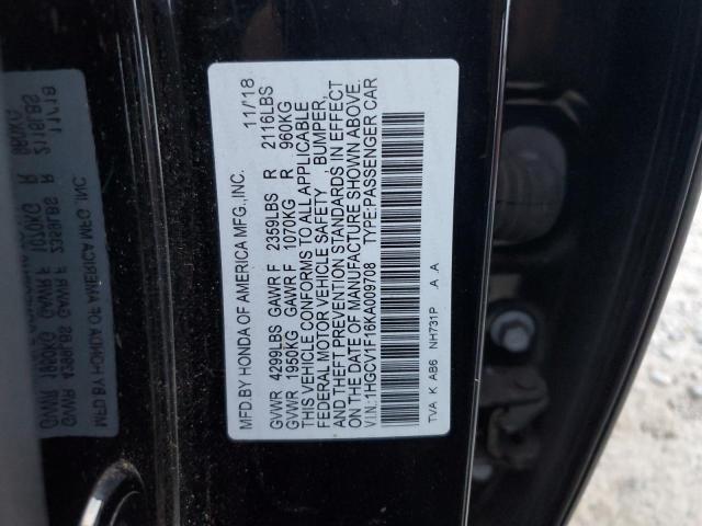 Photo 11 VIN: 1HGCV1F16KA009708 - HONDA ACCORD LX 