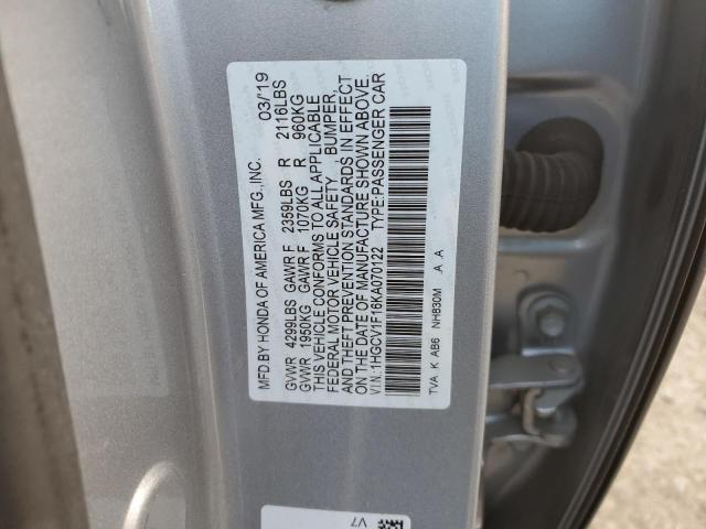 Photo 11 VIN: 1HGCV1F16KA070122 - HONDA ACCORD LX 