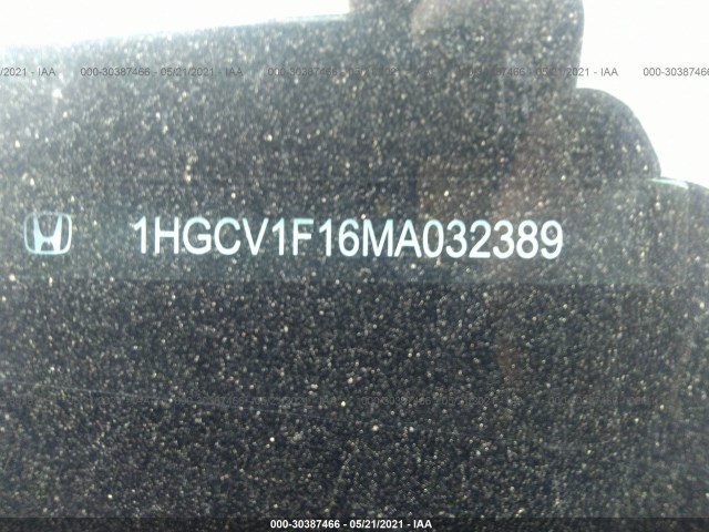 Photo 8 VIN: 1HGCV1F16MA032389 - HONDA ACCORD SEDAN 