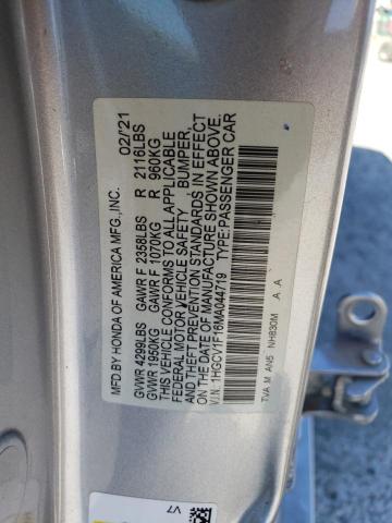 Photo 12 VIN: 1HGCV1F16MA044719 - HONDA ACCORD LX 