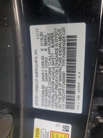 Photo 11 VIN: 1HGCV1F17JA056941 - HONDA ACCORD 