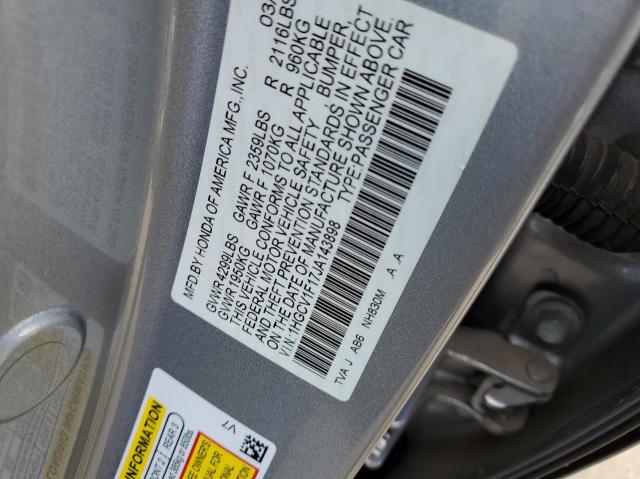 Photo 9 VIN: 1HGCV1F17JA143898 - HONDA ACCORD LX 