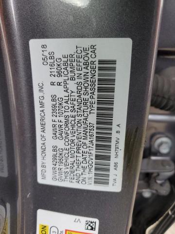 Photo 11 VIN: 1HGCV1F17JA167537 - HONDA ACCORD 