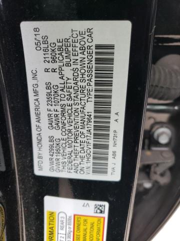 Photo 12 VIN: 1HGCV1F17JA179641 - HONDA ACCORD 