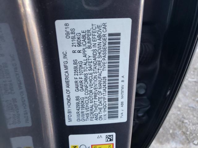 Photo 11 VIN: 1HGCV1F17JA243628 - HONDA ACCORD LX 