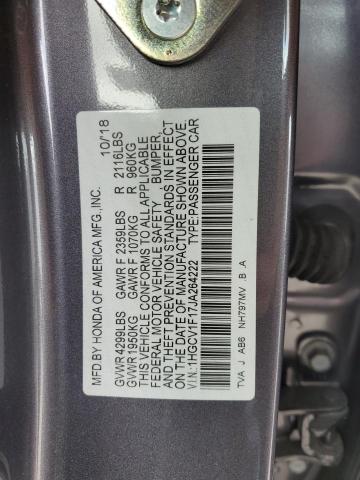 Photo 11 VIN: 1HGCV1F17JA264222 - HONDA ACCORD LX 