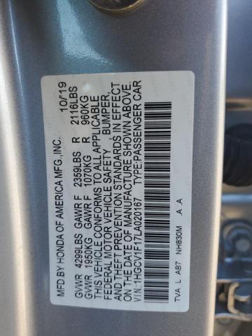 Photo 11 VIN: 1HGCV1F17LA020167 - HONDA ACCORD LX 