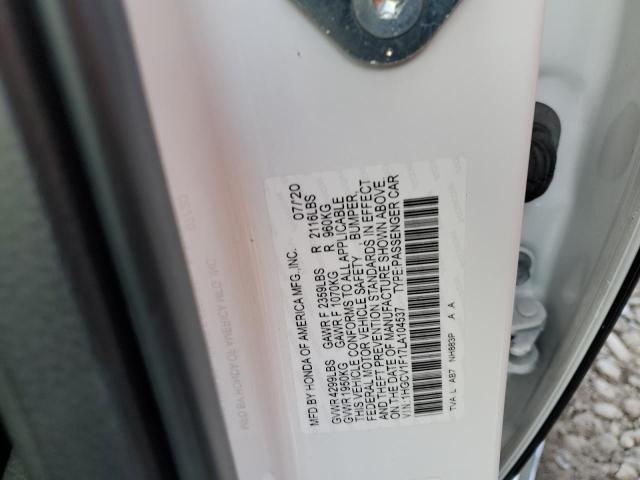 Photo 11 VIN: 1HGCV1F17LA104537 - HONDA ACCORD LX 