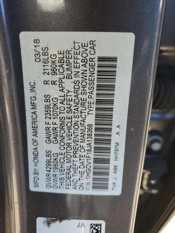 Photo 11 VIN: 1HGCV1F18JA138368 - HONDA ACCORD LX 