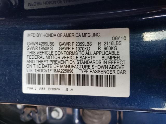 Photo 11 VIN: 1HGCV1F18JA225896 - HONDA ACCORD 