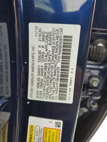 Photo 11 VIN: 1HGCV1F18KA018197 - HONDA ACCORD 