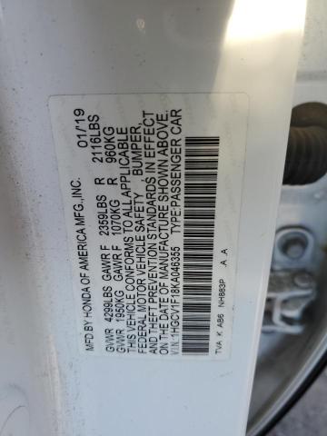 Photo 11 VIN: 1HGCV1F18KA046355 - HONDA ACCORD 