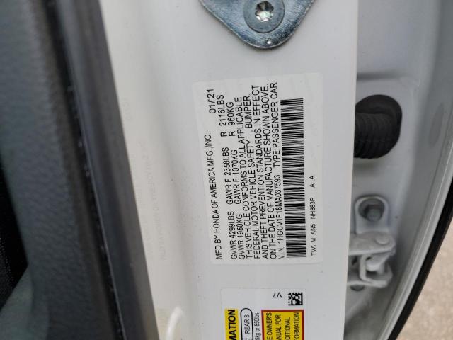 Photo 11 VIN: 1HGCV1F18MA037593 - HONDA ACCORD 