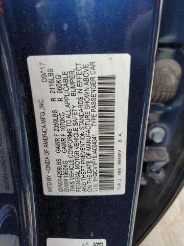 Photo 12 VIN: 1HGCV1F19JA004341 - HONDA ACCORD 