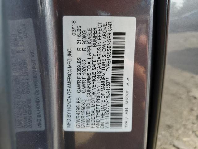 Photo 11 VIN: 1HGCV1F19JA138377 - HONDA ACCORD LX 