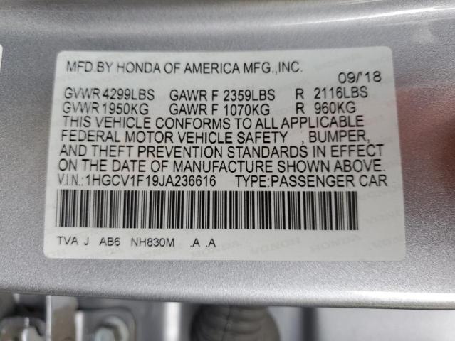 Photo 12 VIN: 1HGCV1F19JA236616 - HONDA ACCORD 