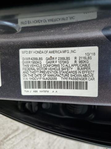 Photo 11 VIN: 1HGCV1F19JA252055 - HONDA ACCORD LX 