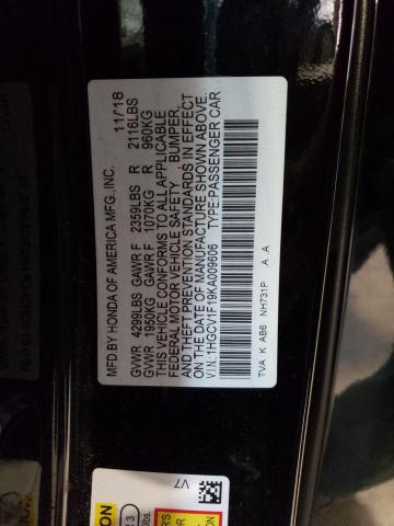 Photo 11 VIN: 1HGCV1F19KA009606 - HONDA ACCORD 