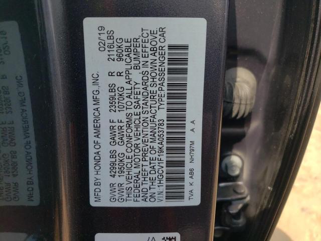 Photo 11 VIN: 1HGCV1F19KA053783 - HONDA ACCORD LX 