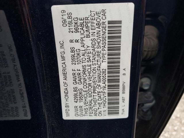 Photo 11 VIN: 1HGCV1F19LA005282 - HONDA ACCORD LX 