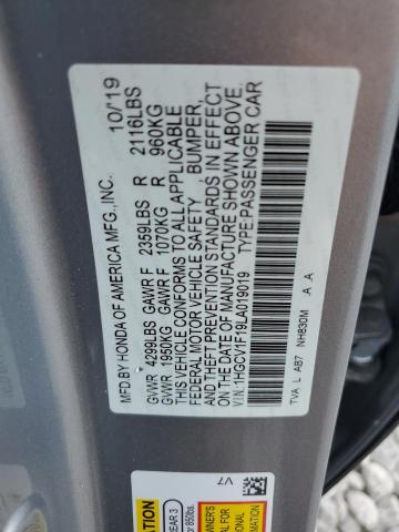 Photo 11 VIN: 1HGCV1F19LA019019 - HONDA ACCORD 