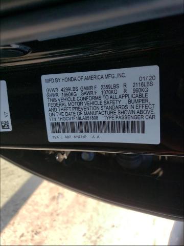 Photo 9 VIN: 1HGCV1F19LA051808 - HONDA ACCORD LX 