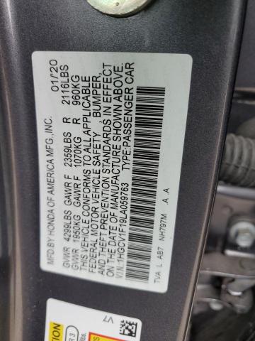 Photo 9 VIN: 1HGCV1F19LA059763 - HONDA ACCORD LX 