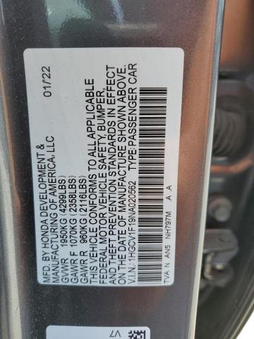 Photo 11 VIN: 1HGCV1F19NA020562 - HONDA ACCORD 