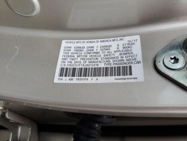 Photo 11 VIN: 1HGCV1F1XJA012416 - HONDA ACCORD LX 