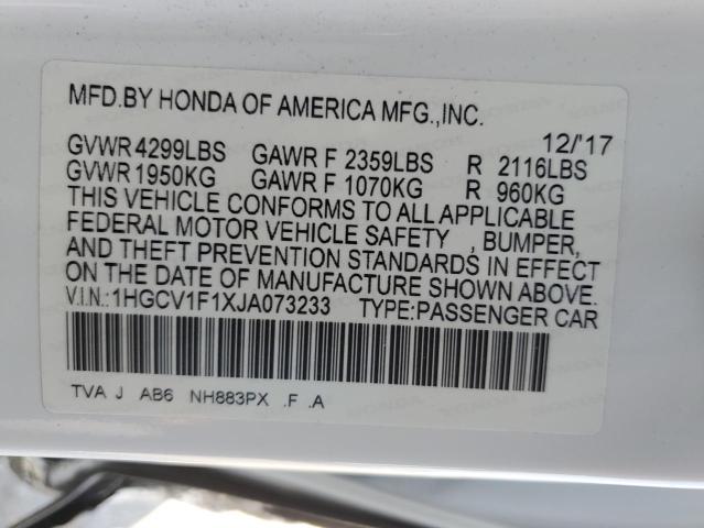 Photo 11 VIN: 1HGCV1F1XJA073233 - HONDA ACCORD 